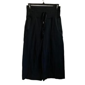 Lululemon Lounge Women’s Black Wide Leg Cropped Pants - Size 8